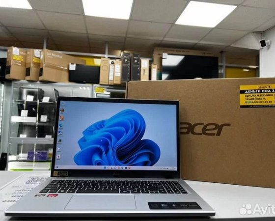 Новый ноутбук Acer Ryzen 5 7520U/ SSD 256Gb