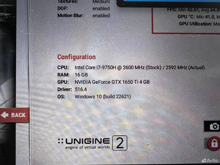 Ноутбук Acer Core i7 6 ядер/ GTX 1650 ti/ SSD+HDD