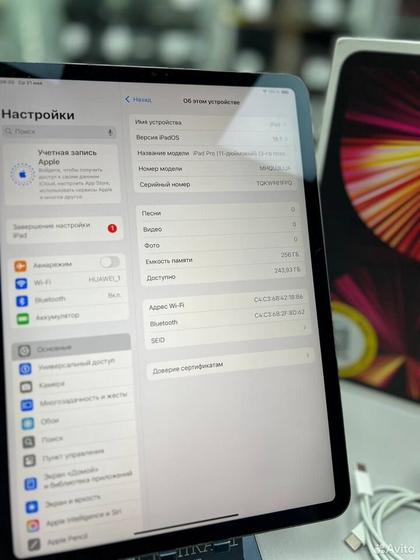 iPad Pro 11 дюймов (3-го поколения) 256Gb