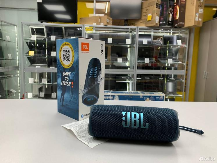 Колонка портативная JBL Flip 6, 30Вт гарантия
