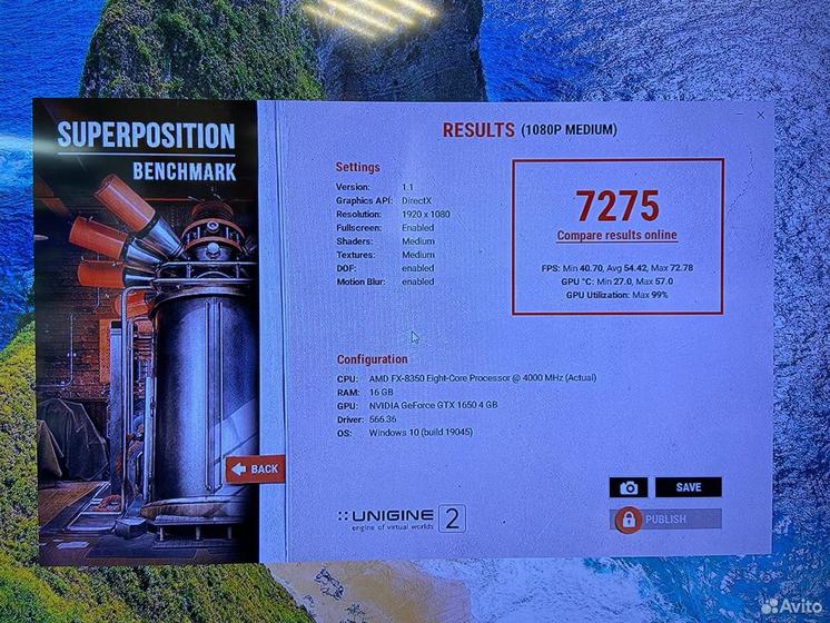 Пк AMD 4 ядра/ GeForce GTX 1650 4Gb/ SSD+HDD