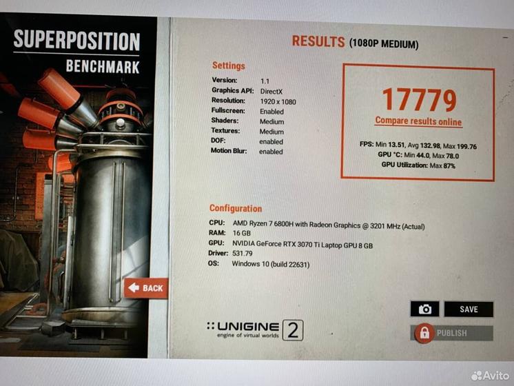 Ноутбук Lenovo Legion Ryzen 7 8 ядер/ RTX 3070 Ti