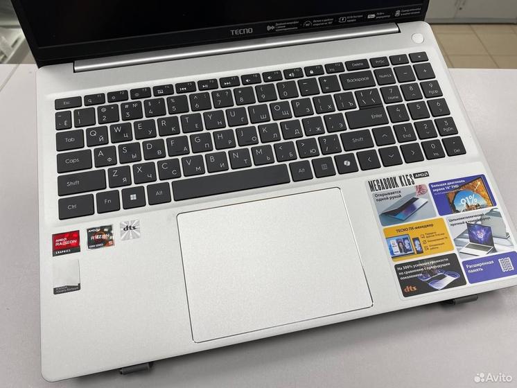 Ноутбук Tecno MegaBook Ryzen 5 6 ядер/Ram 16Gb
