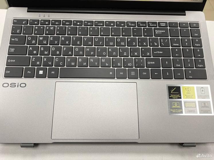 Ноутбук OSiO AMD Ryzen 5 6 ядер/ Ram 16Gb/ SSD
