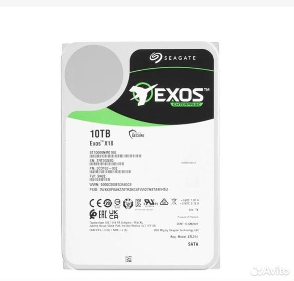 10 тб Жесткий диск Seagate Exos X18