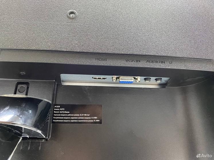 Монитор Acer K273 Ebmix 27
