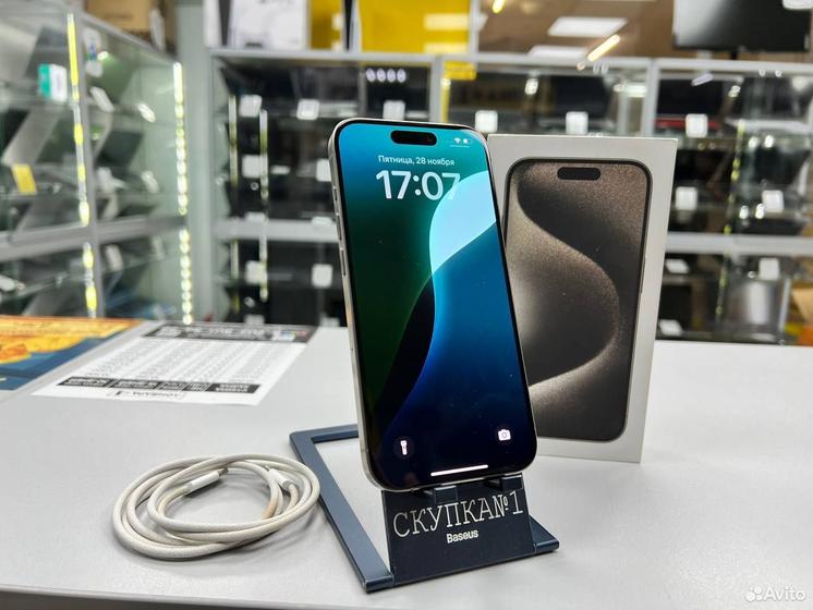 iPhone 15 Pro, 128 ГБ, SIM + eSIM