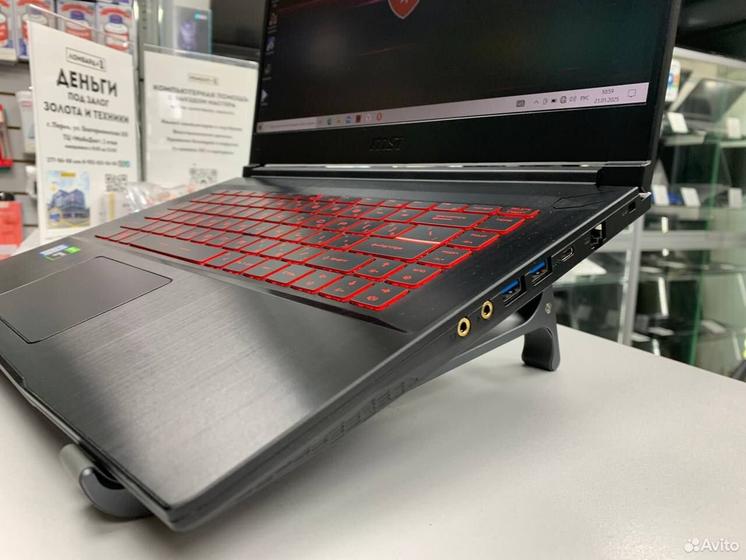 Ноутбук MSI Core i7 6 ядер/ GTX 1650 Ti/ SSD+HDD