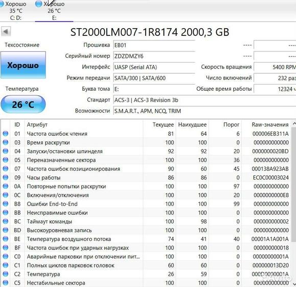 Внешний жесткий диск Seagate 2Tb