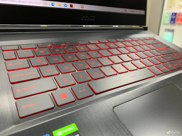Ноутбук MSI Core i7 6 ядер/ GTX 1650 Ti/ SSD+HDD
